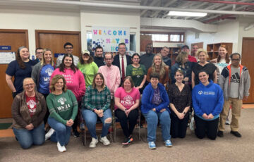 Mayor Tom Hood doing a “Tom’s Tours” at Warren Special Rec’s Program